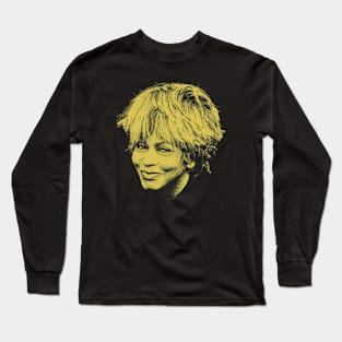 YELLOW TINA TURNER Long Sleeve T-Shirt